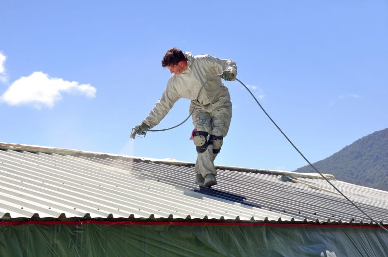 Metal Roof Coating Installation