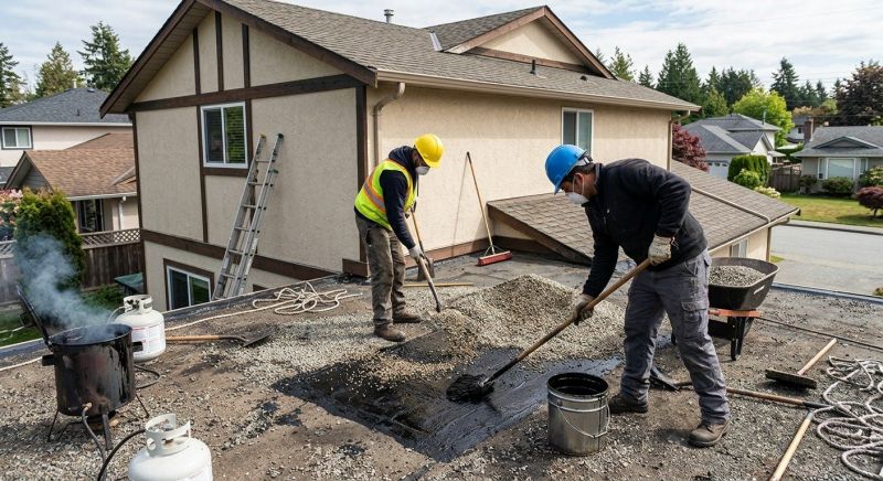 Tar And Gravel Roof Repair in Hudgins, VA