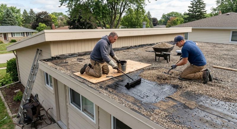 Tar And Gravel Roof Repair in York County, VA