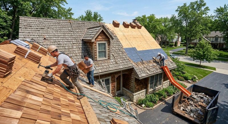Wood Shake Roof Replacement in Hampton, VA