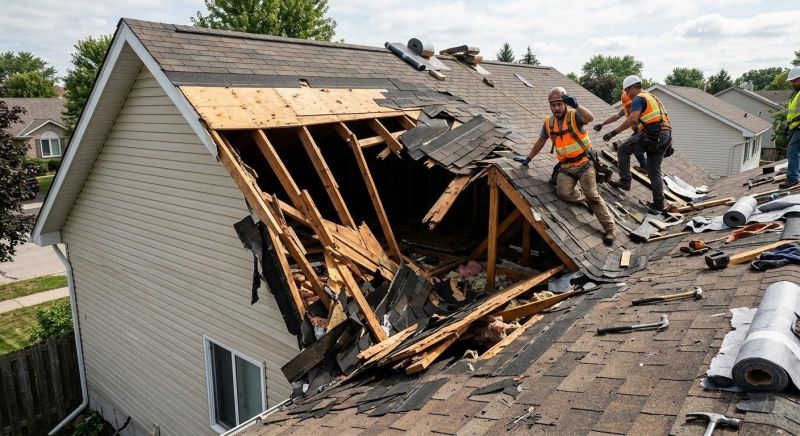 A Frame Roof Repair in Yorktown, VA