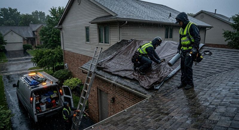 A Frame Roof Repair in Yorktown, VA