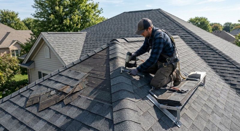 A Frame Roof Repair in Yorktown, VA