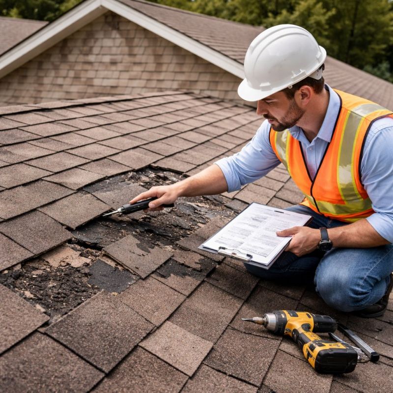 Asphalt Roof Inspection in York County, VA