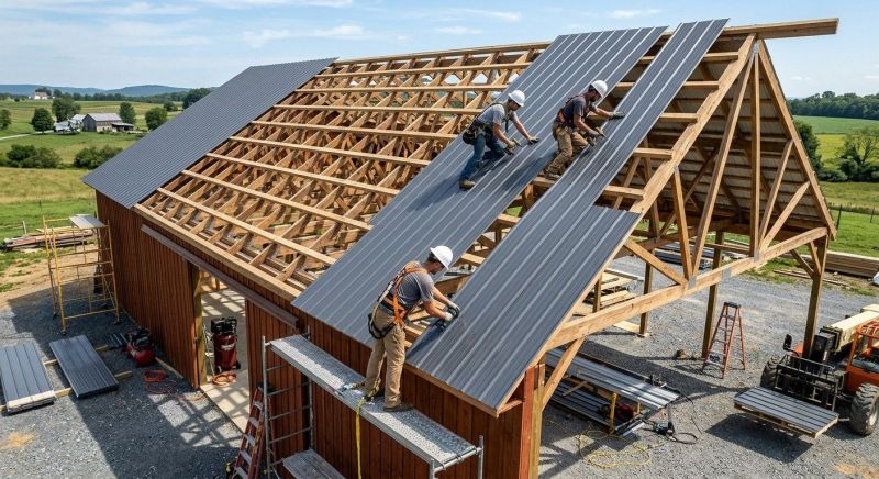 Barn Roof Construction in Yorktown, VA