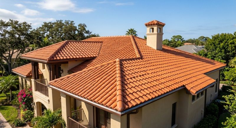 Barrel Tile Roof Installation in Yorktown, VA