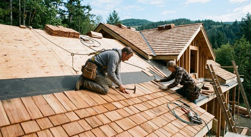 Cedar Roof Installation in Hampton, VA
