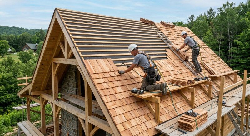 Cedar Roof Installation in Surry, VA