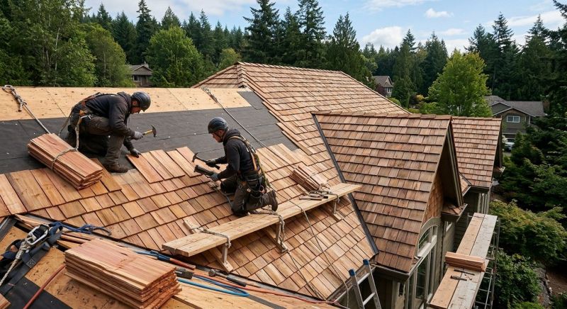 Cedar Roof Installation in Williamsburg, VA