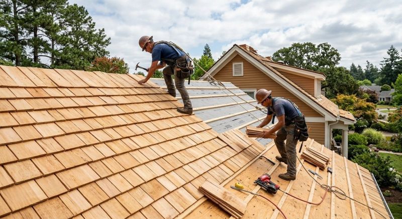 Cedar Shake Roof Construction in Norfolk, VA