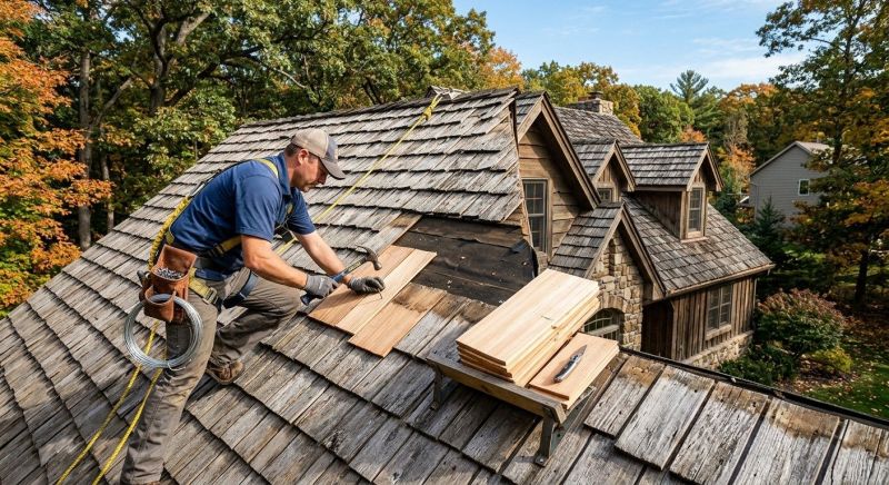 Cedar Shingles Repair in Carrollton, VA