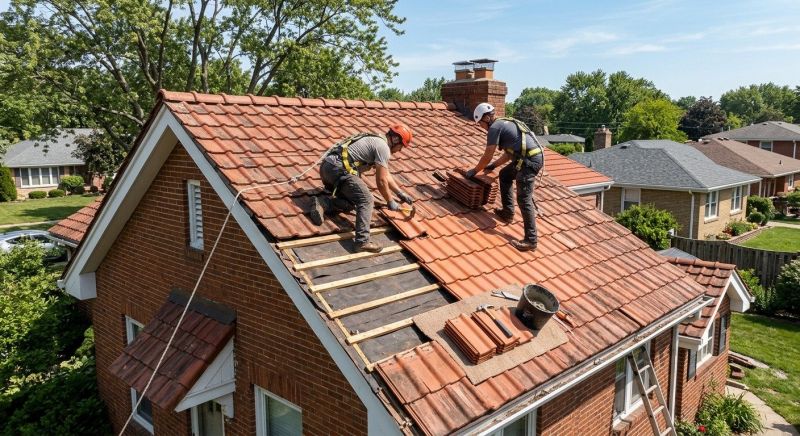 Clay Roof Leak Repair in Yorktown, VA