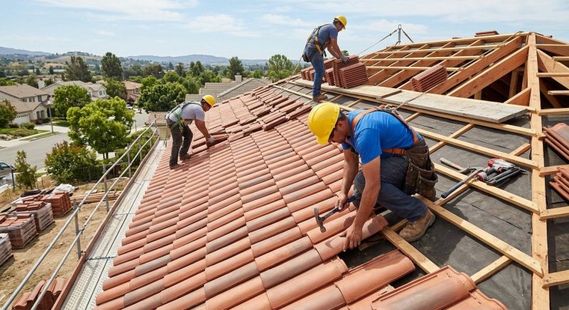 Clay Tile Roofing Installation in Yorktown, VA