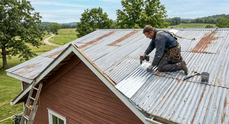 Corrugated Roof Repair in Mathews, VA