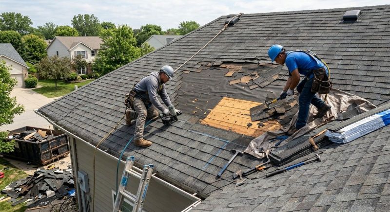 Damaged Roof Repair in Yorktown, VA