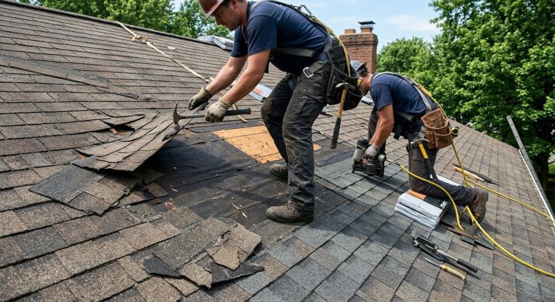 Damaged Roof Repair in Smithfield, VA