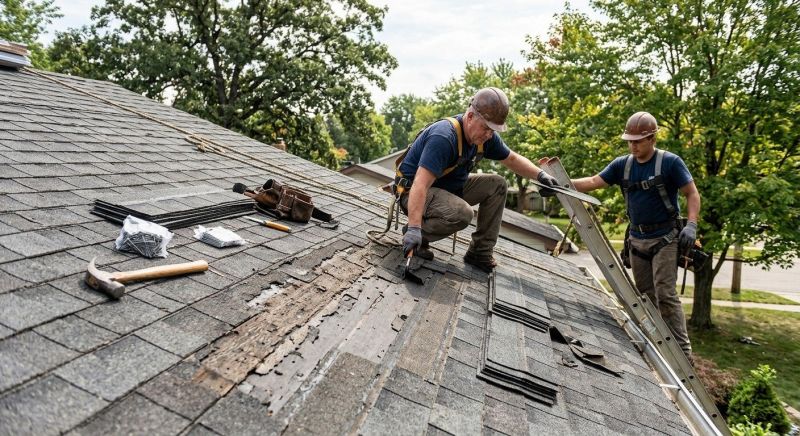 Damaged Roof Repair in Williamsburg, VA