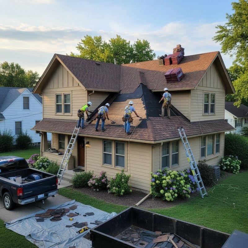 Damaged Roof Replacement in Carrollton, VA