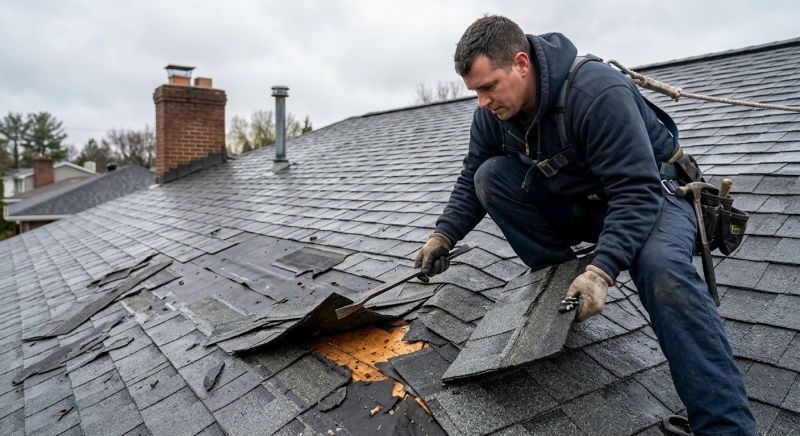 Damaged Roof Replacement in James City County, VA