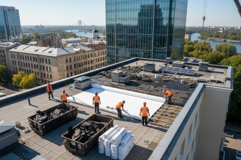Flat Roof Replacement in Portsmouth, VA