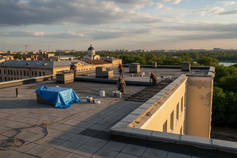 Flat Roof Replacement in Williamsburg, VA