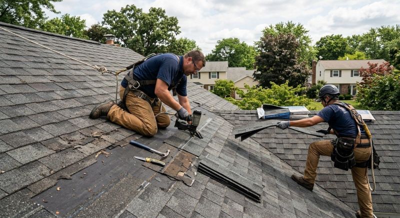 House Roof Repair in James City County, VA