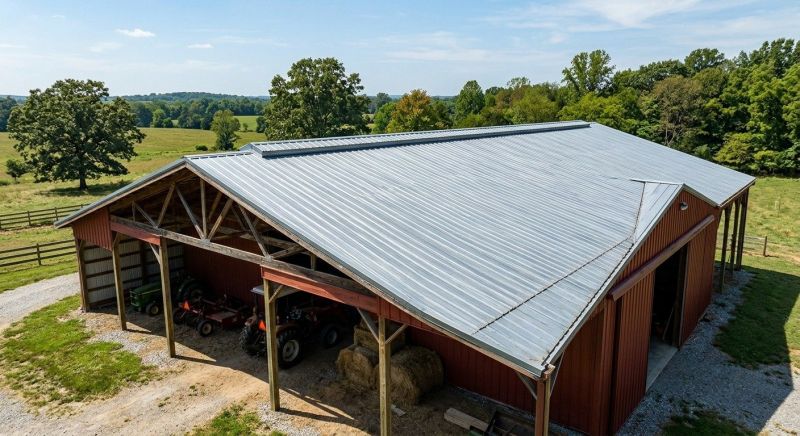 Pole Barn Roof Repair in Hudgins, VA