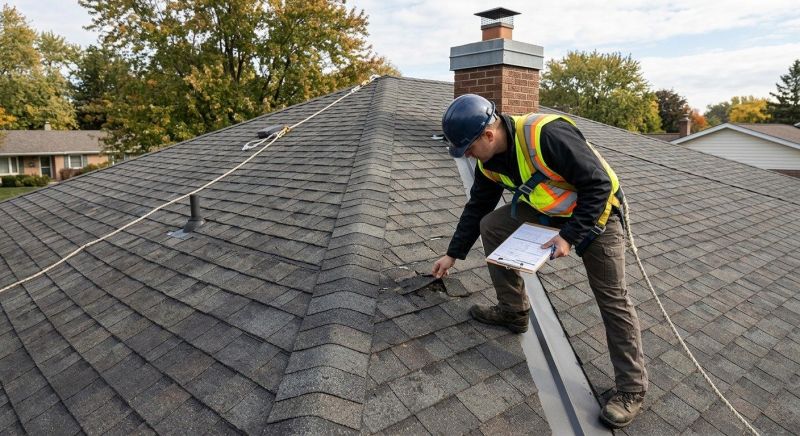 Roof Damage Inspection in Williamsburg, VA