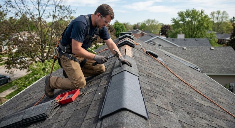 Roof Ridge Repair in Yorktown, VA