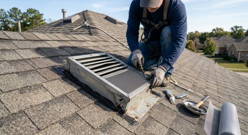 Roof Vent Flashing Repair in Yorktown, VA