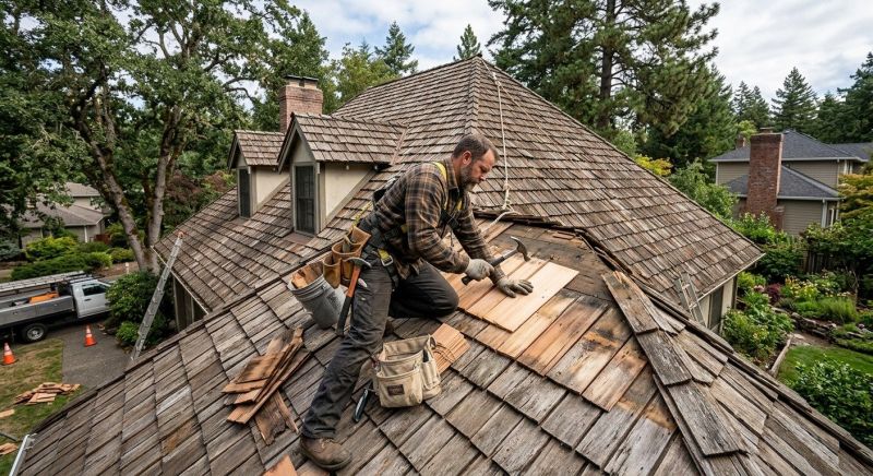 Shake Shingle Repair in Williamsburg, VA