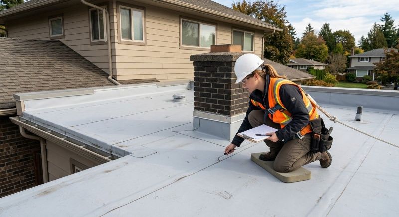 Single Ply Roof Inspection in Yorktown, VA
