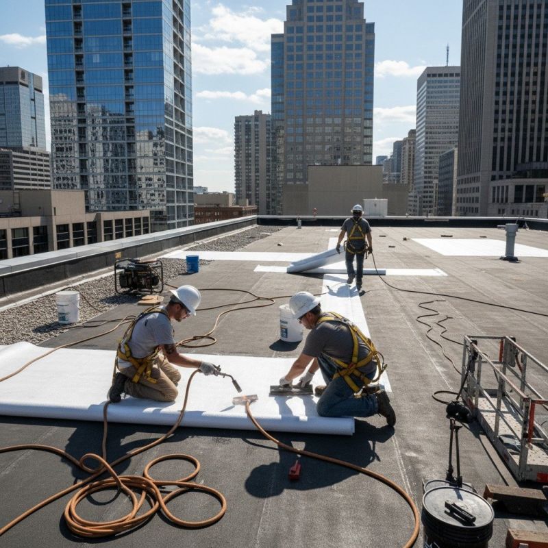 Single Ply Roof Repair in York County, VA