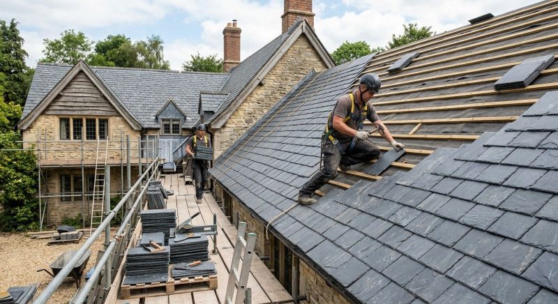 Slate Roof Construction in Yorktown, VA