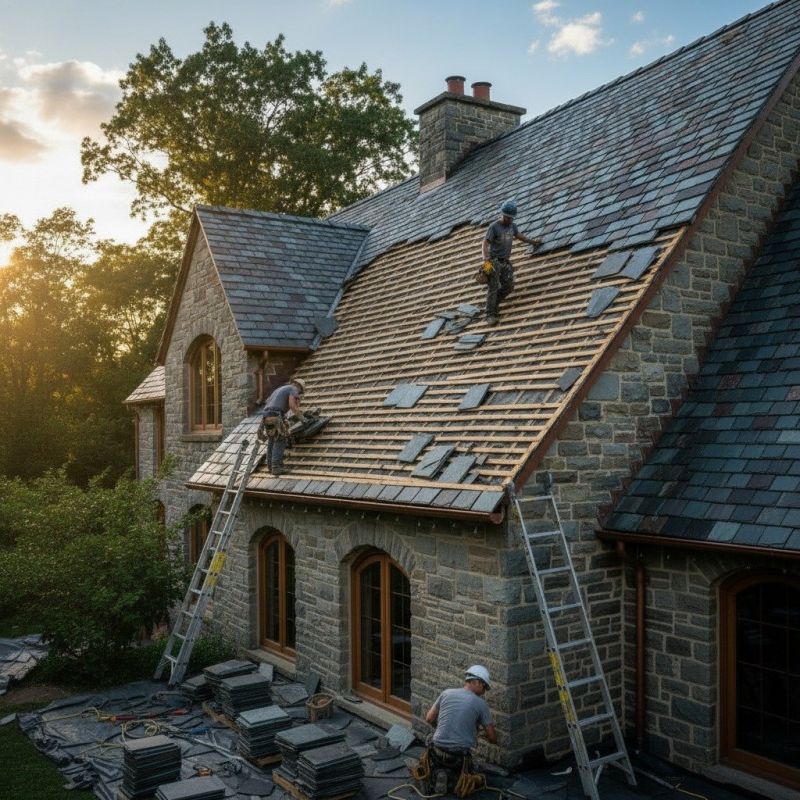 Slate Roof Replacement in Carrollton, VA