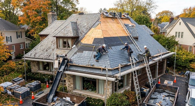 Slate Shingle Replacement in Yorktown, VA