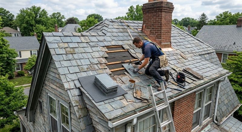 Slate Shingles Repair in Carrollton, VA