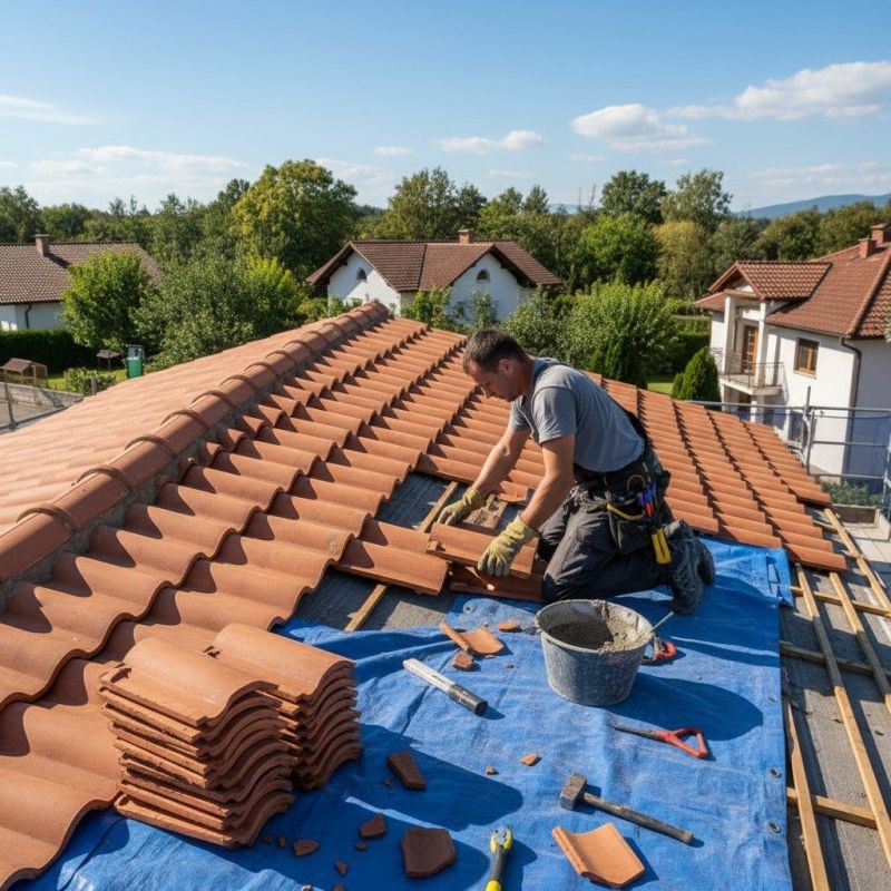 Spanish Tile Roof Repair in Yorktown, VA