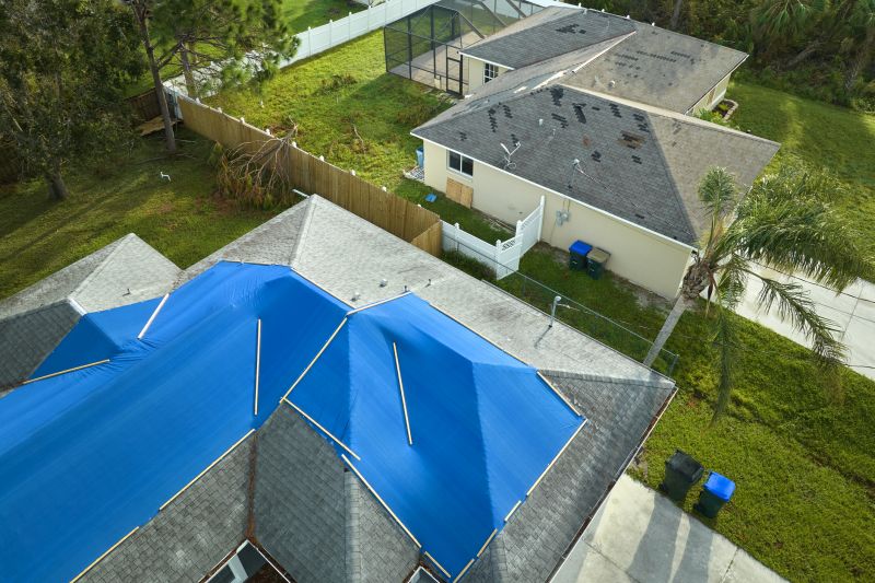 Storm Damage Roof Tarping in Yorktown, VA
