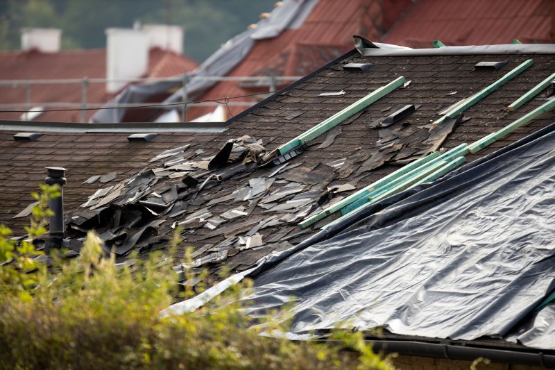 Storm Damage Roof Tarping in Yorktown, VA