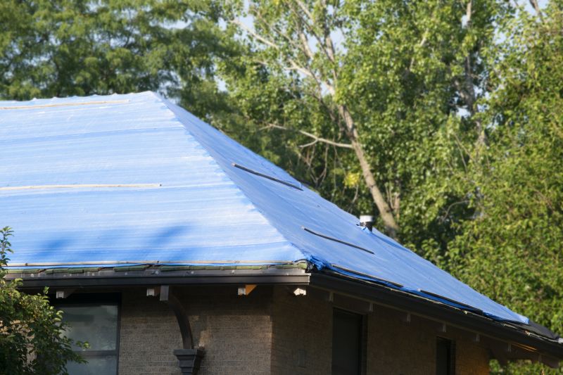Storm Damage Roof Tarping in Yorktown, VA