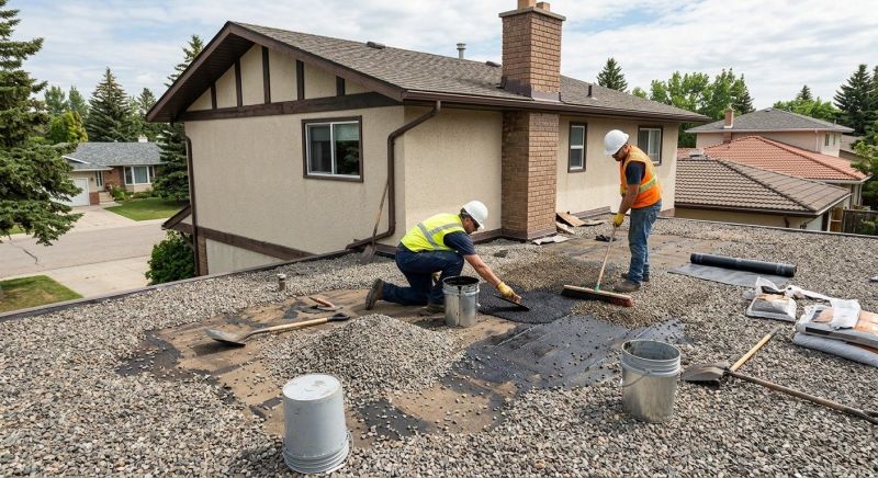 Tar And Gravel Roof Repair in Cardinal, VA