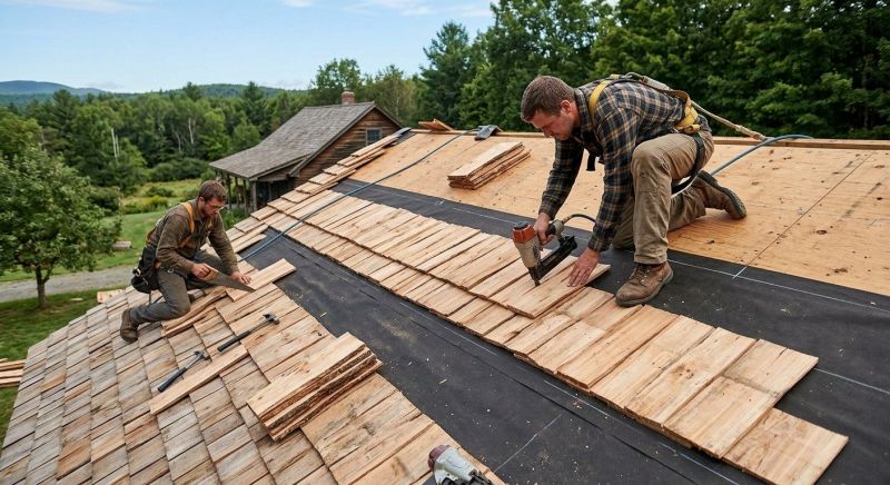 Wood Roofing Installation in Hampton, VA