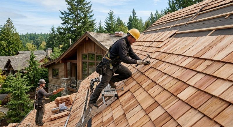 Wood Roofing Installation in James City County, VA