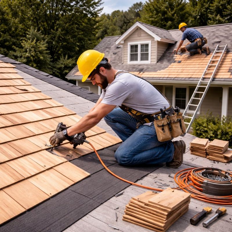 Wood Roofing Installation in Poquoson, VA