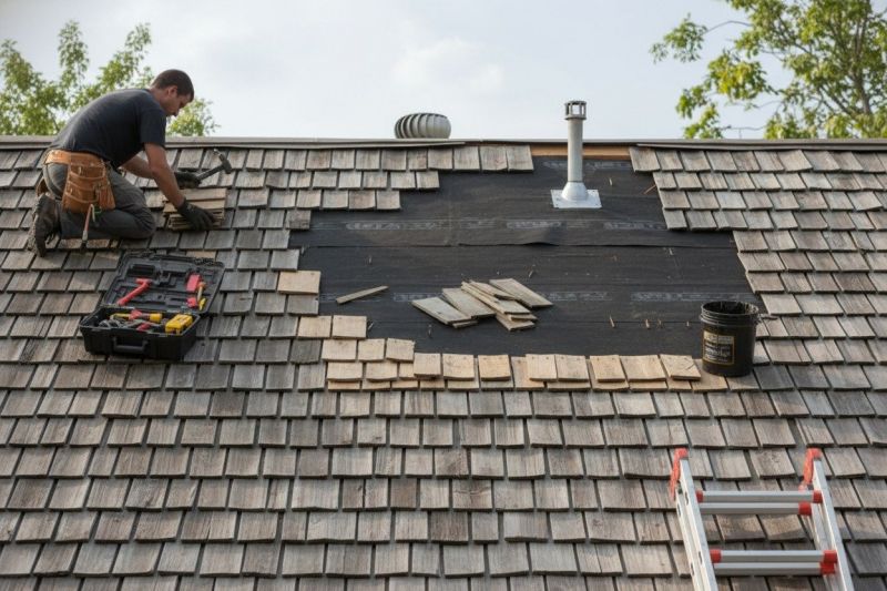 Wood Shake Roof Repair in Norfolk, VA