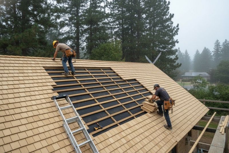 Wood Shake Roof Repair in Surry, VA