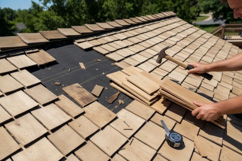 Wood Shake Roof Repair in York County, VA