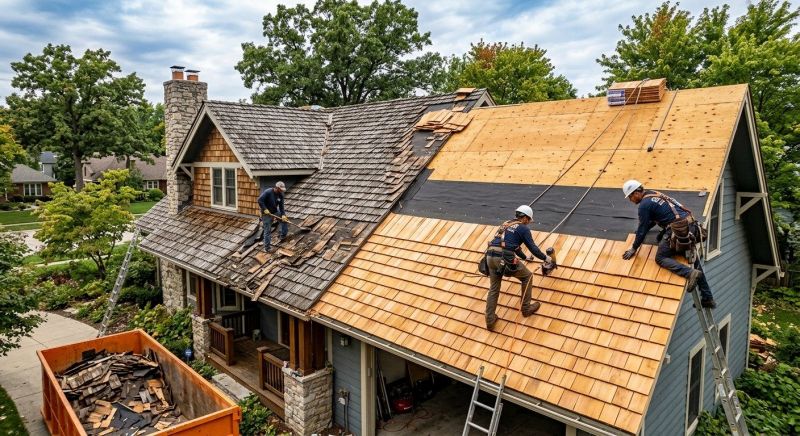 Wood Shake Roof Replacement in James City County, VA