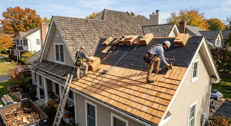 Wood Shake Roof Replacement in Mathews, VA